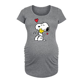 Maternity Peanuts Snoopy Lots Of Love Art Graphic Tee