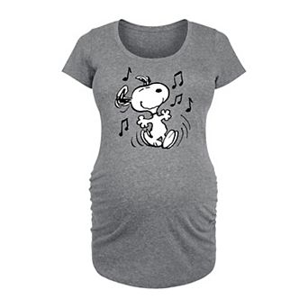 Maternity Peanuts Snoopy Dancing Graphic Tee
