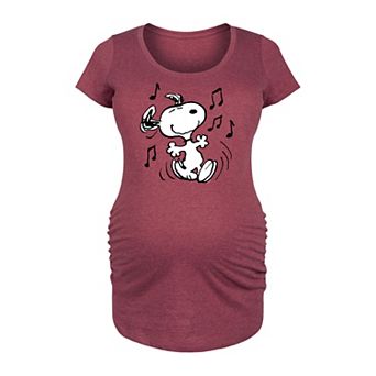Maternity Peanuts Snoopy Dancing Graphic Tee