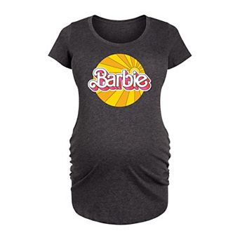 Maternity Barbie® Sunburst Logo Graphic Tee