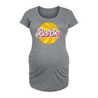 Maternity Barbie® Sunburst Logo Graphic Tee