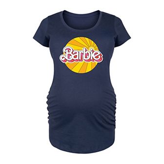 Maternity Barbie® Sunburst Logo Graphic Tee