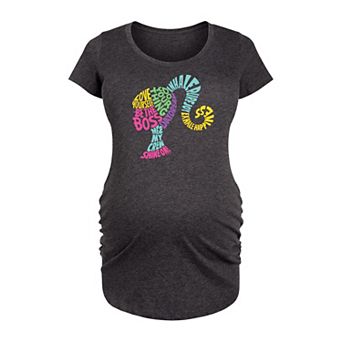 Maternity Barbie® Empowering Phrases Graphic Tee