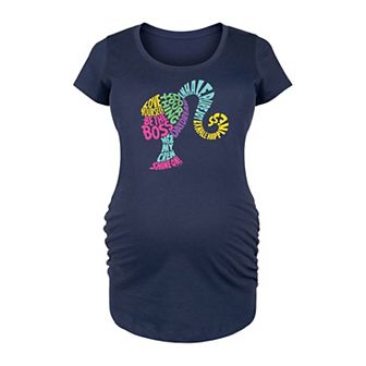 Maternity Barbie® Empowering Phrases Graphic Tee