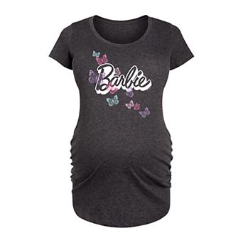 Maternity Barbie® Butterfly Logo Graphic Tee