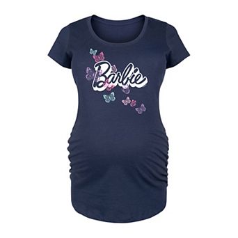 Maternity Barbie® Butterfly Logo Graphic Tee