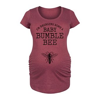 Maternity Bringing Home A Baby Bumble Bee Graphic Tee