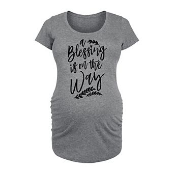 Maternity A Blessing Is On The Way Graphic Tee