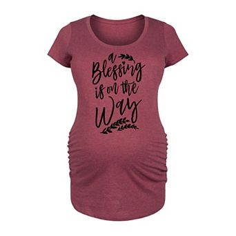 Maternity A Blessing Is On The Way Graphic Tee