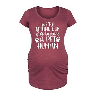 Maternity Fur Babies A Pet Human Graphic Tee