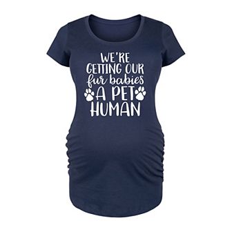 Maternity Fur Babies A Pet Human Graphic Tee