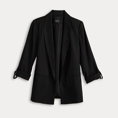 Women's Simply Vera Vera Wang Linen Roll Tab Blazer