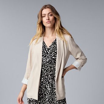 Women's Simply Vera Vera Wang Roll Tab Blazer