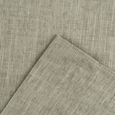 Lisa Solid Color Poly Cotton Duck Fabric Curtain Tailored Swag 1.5" Rod Pocket