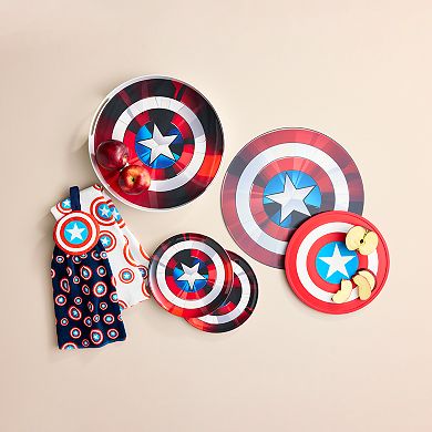 Celebrate Together™ Americana Marvel Eat The Universe Round Captain America Shield Serving Tray