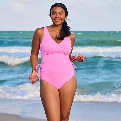 Women’s S3 Swim Sculpting Cinch One Piece with Adjustable Side Ties