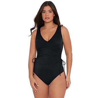 Women’s S3 Swim Sculpting Cinch One Piece with Adjustable Side Ties