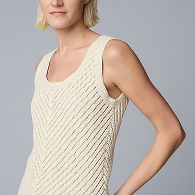 Women's Simply Vera Vera Wang Crochet Tank Top