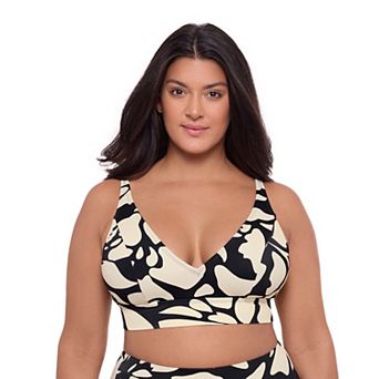 Women’s S3 Swim Supportive Banded Plunge V-Neck Bralette Bikini Top