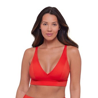 Women’s S3 Swim Supportive Banded Plunge V-Neck Bralette Bikini Top