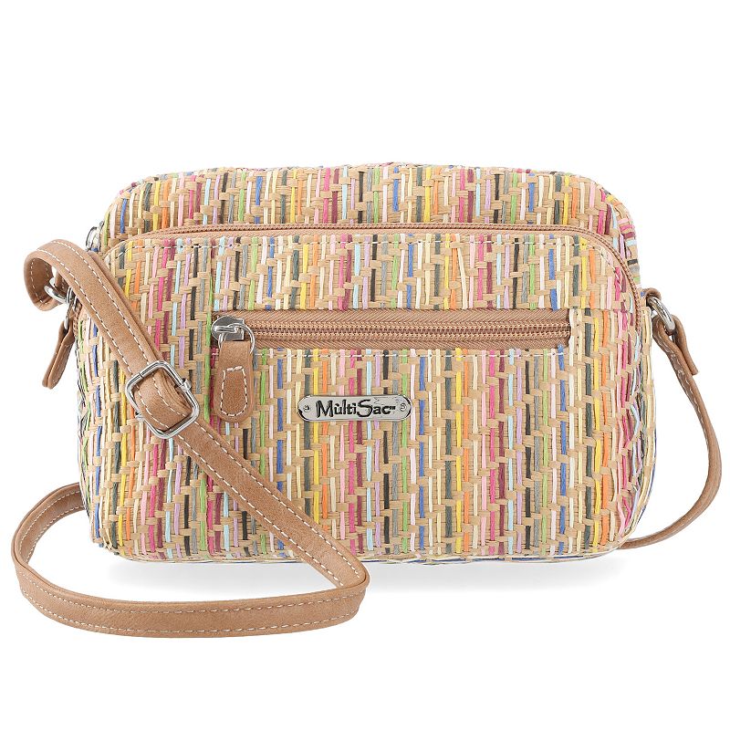 Multisac Dynamic Mini Crossbody Bag, Multi Brown