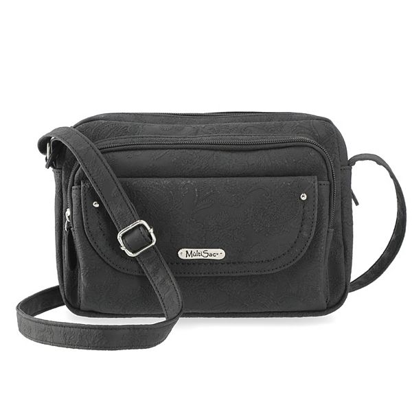 MultiSac Bonne Crossbody Bag - Black Paisley Park