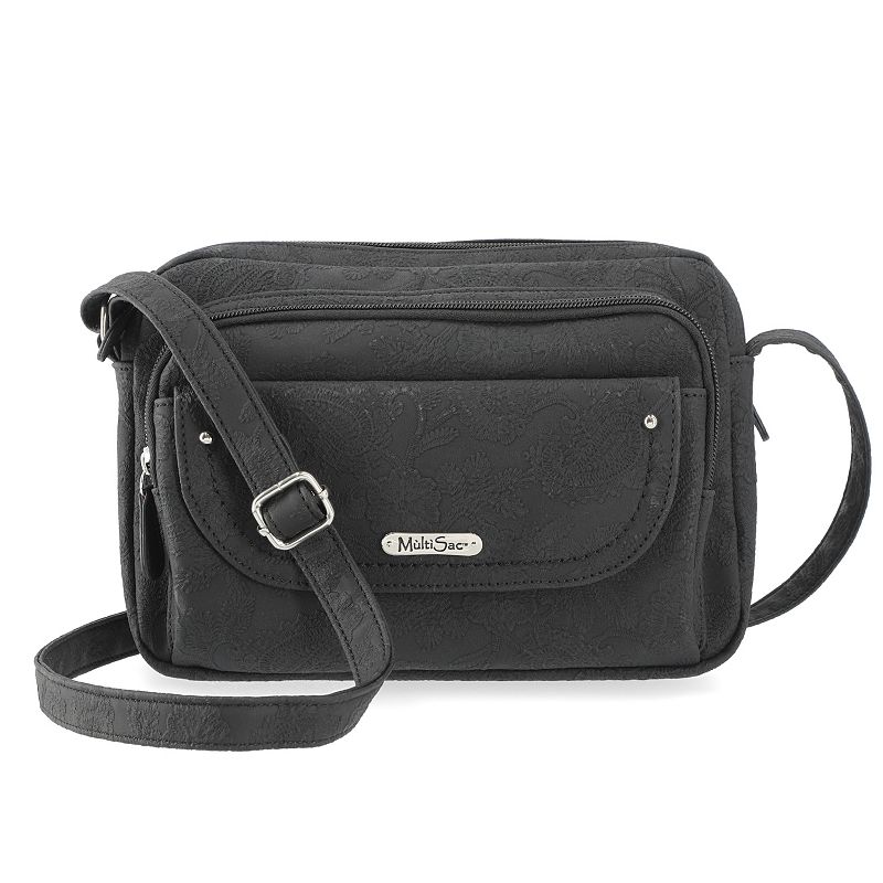 MultiSac Bonne Crossbody Bag, Black Paisley Park