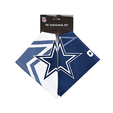 NFL 2-Piece Dallas Cowboys Home & Away Pet Bandana Set