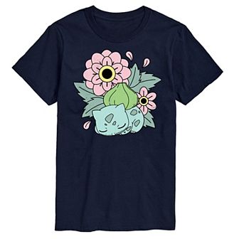 Men's Pokemon Bulba Flowers Tee