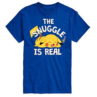 Men's Pokemon The Snuggle Pikachu Tee