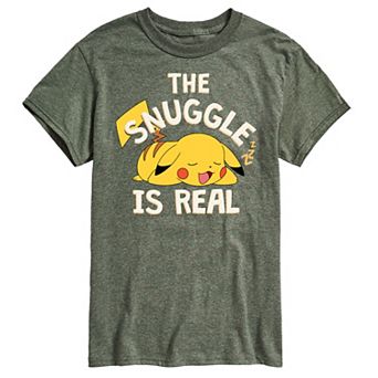 Men's Pokemon The Snuggle Pikachu Tee