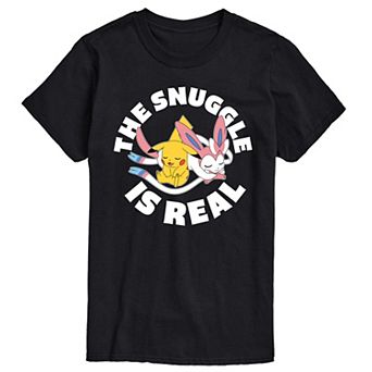 Men's Pokemon The Snuggle Is Real Pikachu Tee