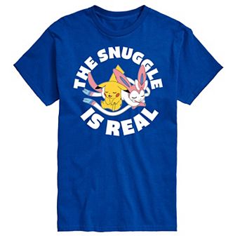 Men's Pokemon The Snuggle Is Real Pikachu Tee