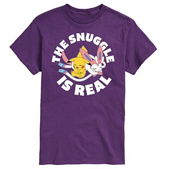 Men's Pokemon The Snuggle Is Real Pikachu Tee