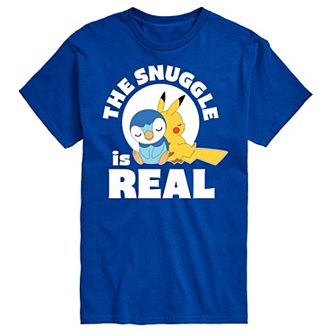Men's Pokemon The Snuggle Is Real Pikachu Tee