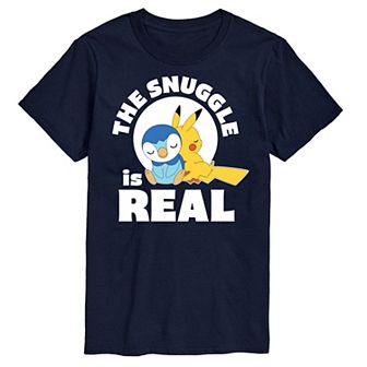 Men's Pokemon The Snuggle Is Real Pikachu Tee