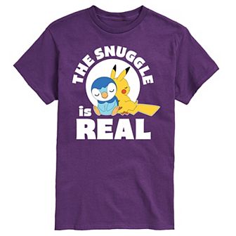 Men's Pokemon The Snuggle Is Real Pikachu Tee