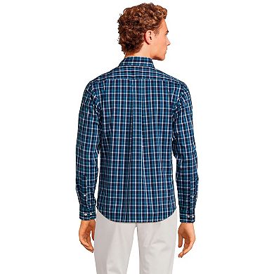 Men's Lands' End Traditional Fit Comfort-First CoolMax Button-Down Shirt