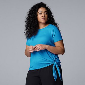 Plus Size Simply Vera Vera Wang Side Tie Tee