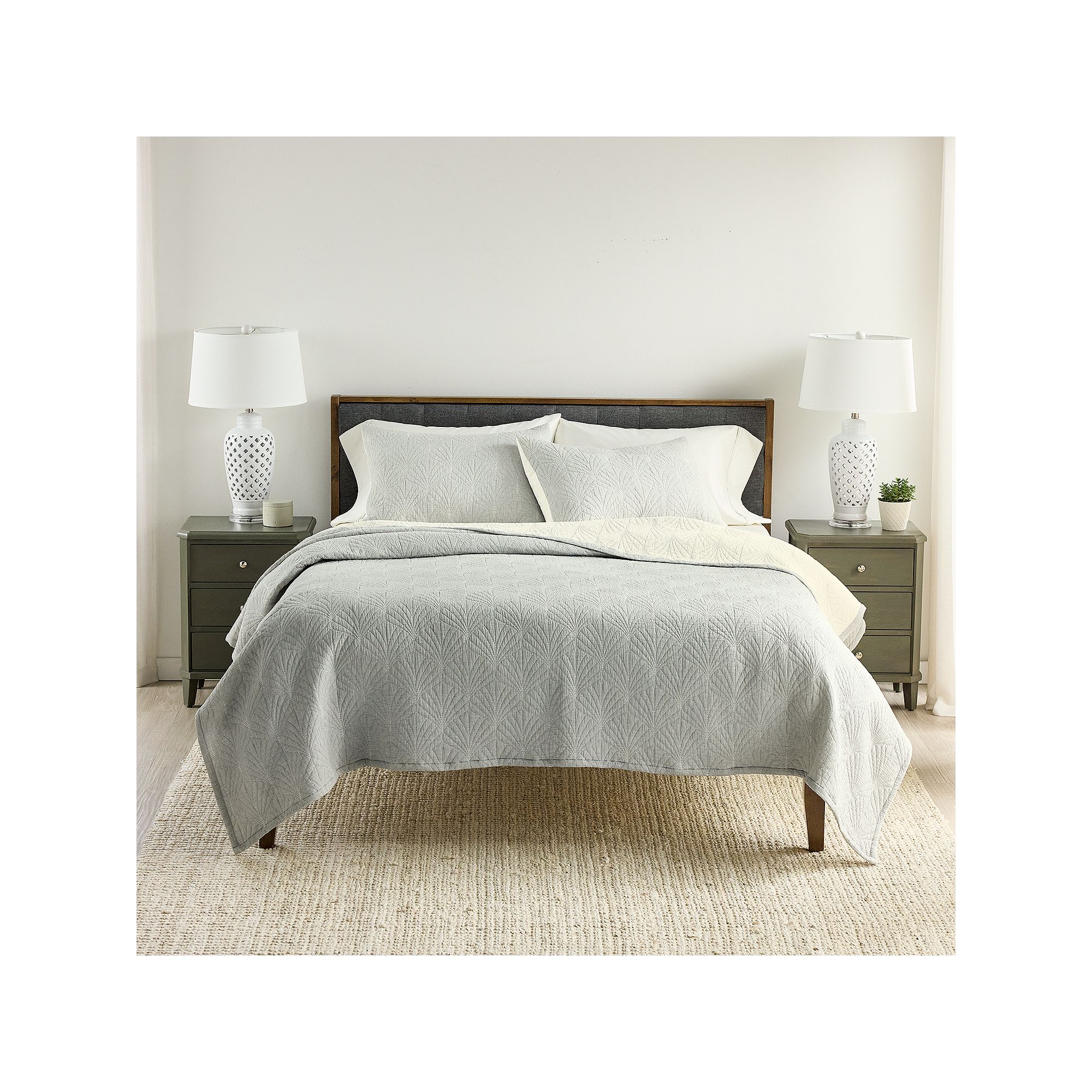 Sonoma Goods For Life® Dominica Deco Woven Quilt or Sham, Gray