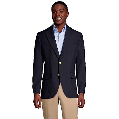 Big Tall Lands End Classic Navy Blazer