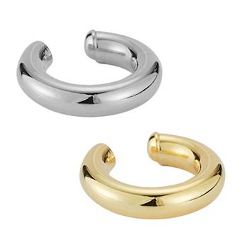 Sunkissed Sterling 14k Gold Over Silver & Sterling Silver Ear Cuff Set