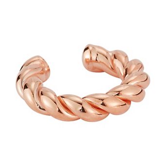 Sunkissed Sterling 14k Gold Over Silver Twist Ear Cuff