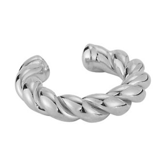 Sunkissed Sterling 14k Gold Over Silver Twist Ear Cuff