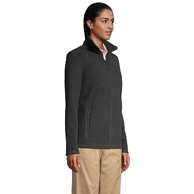 Women's Lands' End Full-Zip Long Sleeve Fleece Jacket