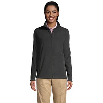 Women's Lands' End Full-Zip Long Sleeve Fleece Jacket