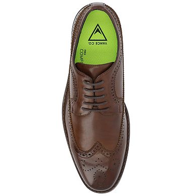 VANCE Gordy Tru Comfort Foam Men's Wingtip Dress Shoes