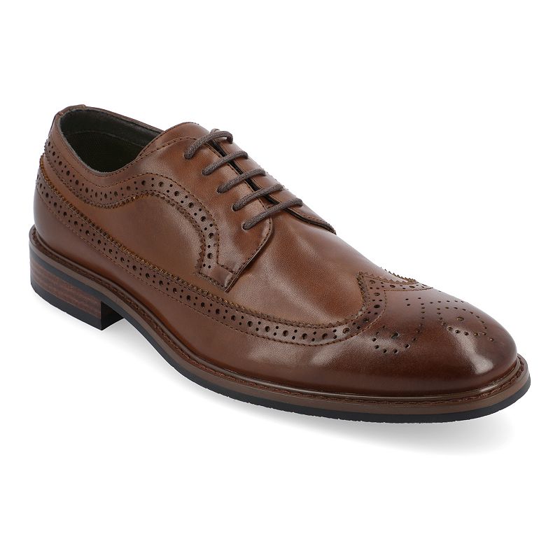 VANCE Gordy Tru Comfort Foam Men's Wingtip Dress Shoes, Size: 13, Brown