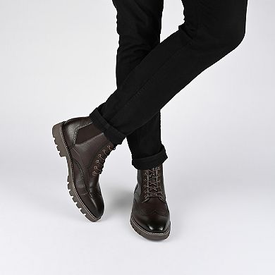 VANCE Bowman Tru Comfort Foam Men's Wingtip Ankle Boots