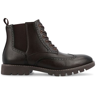 VANCE Bowman Tru Comfort Foam Men's Wingtip Ankle Boots